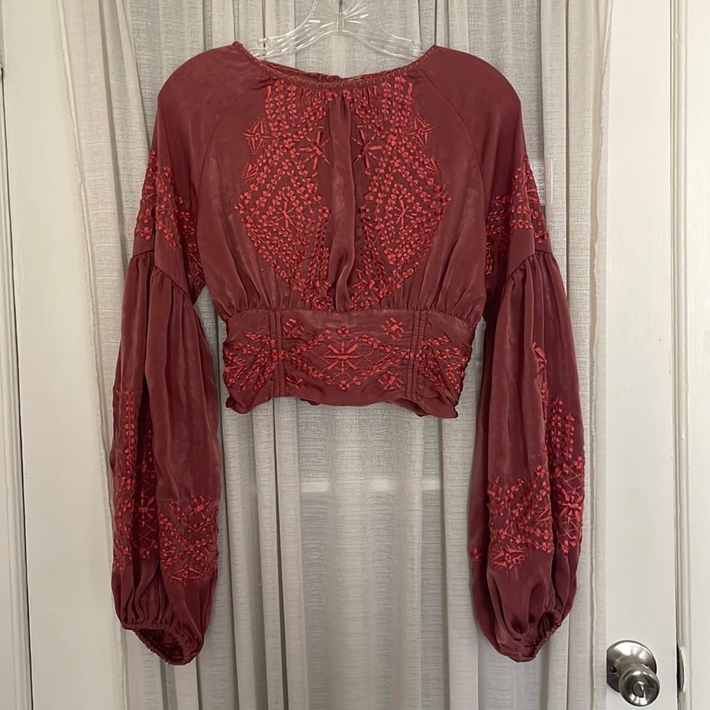 Free People open back Blouse